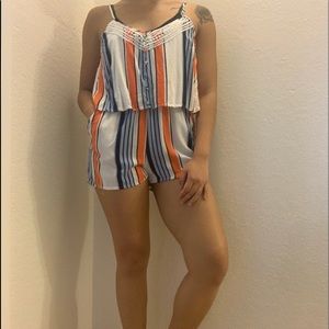 Colorful stylish romper. Can be casual or dressy.